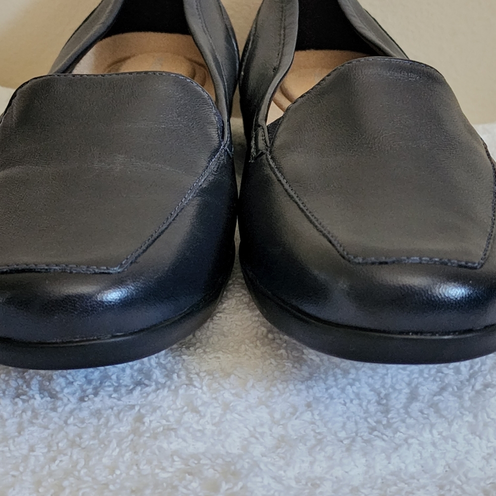 🌺Easy Spirit Women's Devitt Slip On Oxford Flats Navy Blue Nappa Leather US 7M - Picture 5 of 12